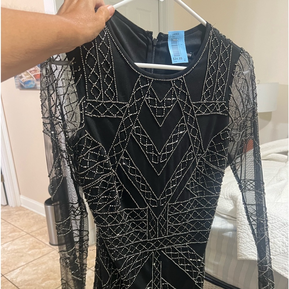Black and silver dress size medium